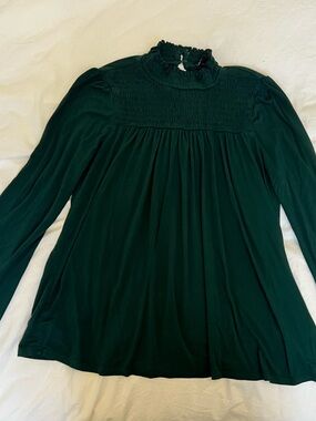 Cable and Gauge Dark Blouse